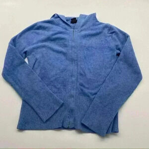 Evie Beach Zip Up Hoodie Blue Size Small